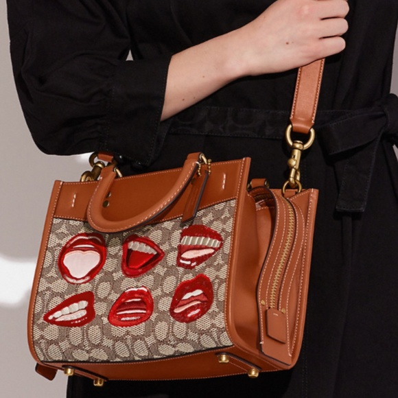 💋 Coach X Tom Wesselmann Rogue 25 In Signature Textile Jacquard - Picture 6 of 7